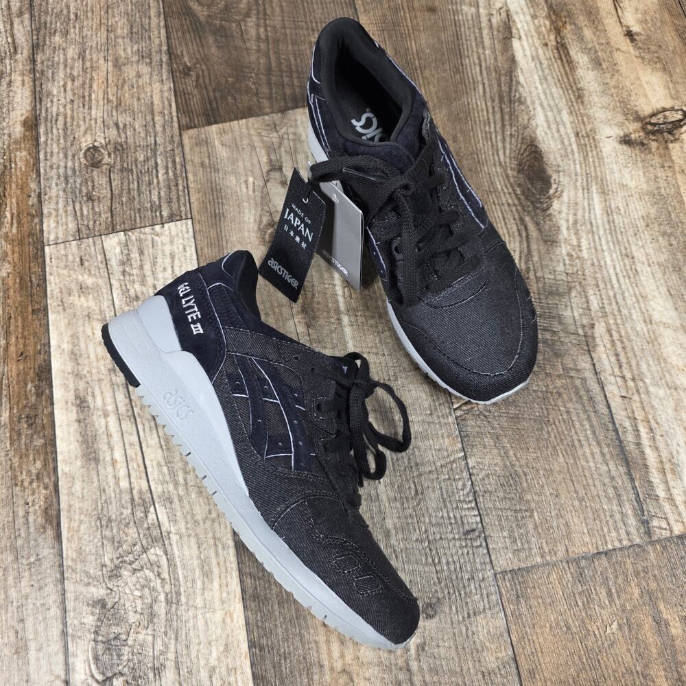 ASICS Gel-Lyte III Made of Japan Black Denim Sneakers Men’s 8 Streetwear